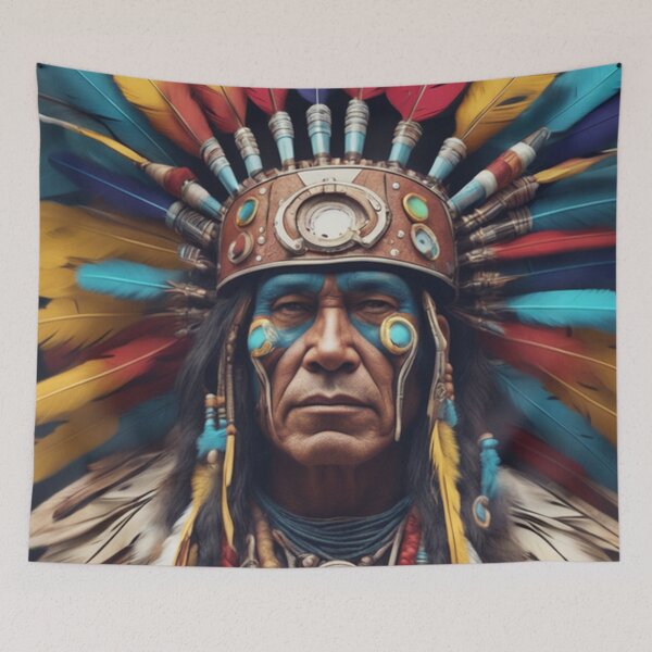 Item preview, Native American Indian Tribal Chief designed and sold by KALEIDOSCOPE UK.