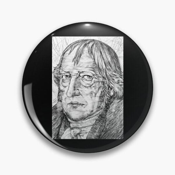 Item preview, HEGEL - black and white pencil portrait designed and sold by ariela-barfield.