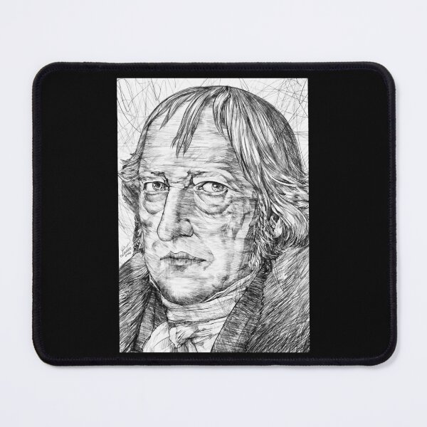 Item preview, HEGEL - black and white pencil portrait designed and sold by ariela-barfield.