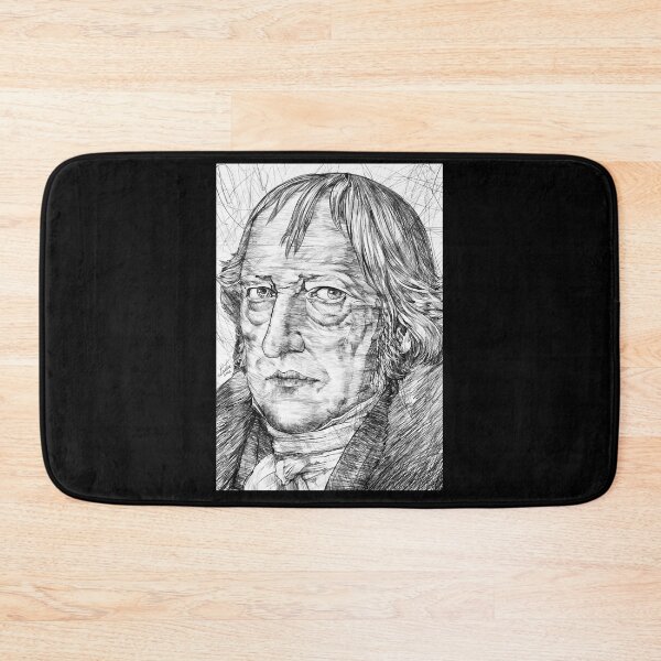 Item preview, HEGEL - black and white pencil portrait designed and sold by ariela-barfield.
