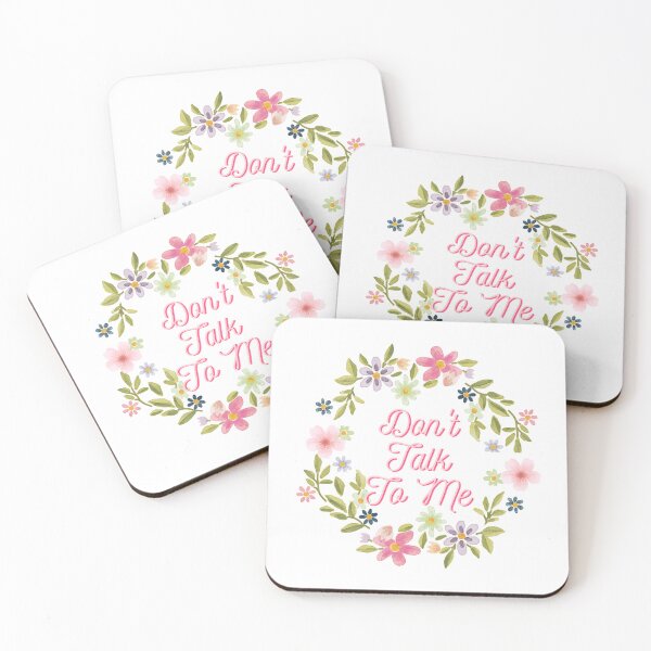 Item preview, Don't Talk to Me- Flowers designed and sold by nyccatmom.