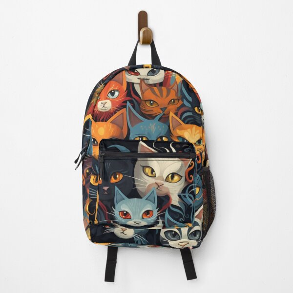 Item preview, Beautiful colourful crazy cats patter designed and sold by SmileshareShop.