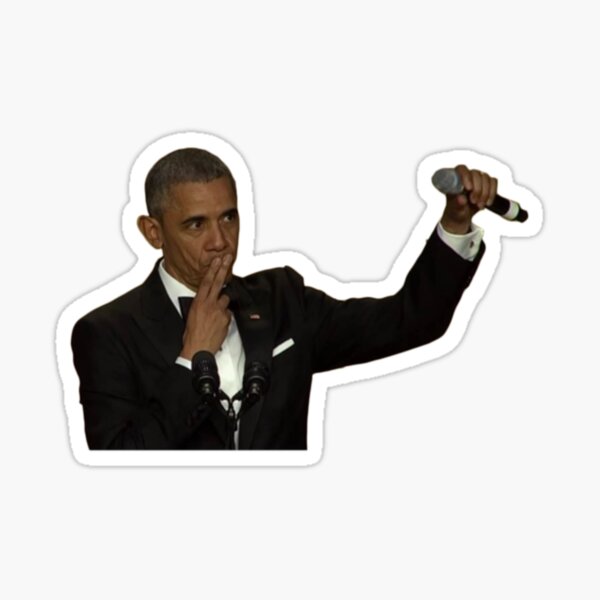 Barack Obama Meme Stickers Redbubble - barack obama roblox decal