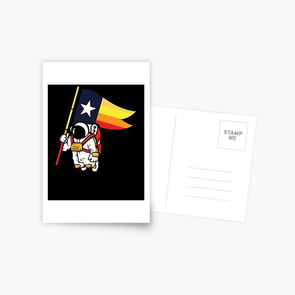 Houston Champ Texas Flag Astronaut Space City Sticker for Sale by A O