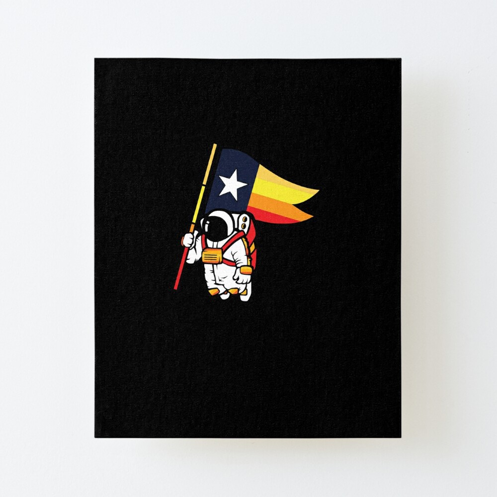 Houston Champ Texas Flag Astronaut Space City  Sticker for Sale by  Robbonard