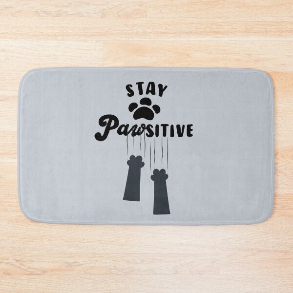 Item preview, Cat's paw stay pawsitive, demon cat shirt designed and sold by Teeandnat.