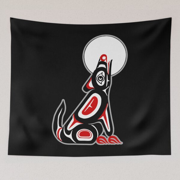 Item preview, Haida Wolf Howling At The Moon 	 	 designed and sold by noecuzqi8.