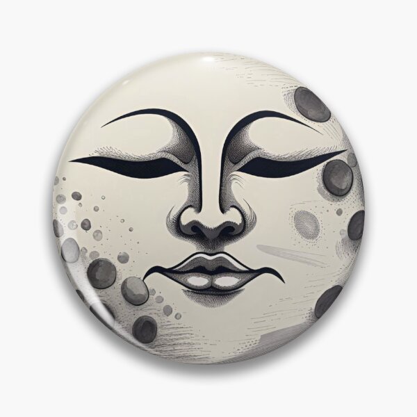 Item preview, moon face designed and sold by marjard.