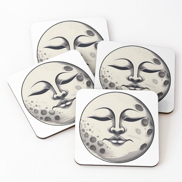 Item preview, moon face designed and sold by marjard.
