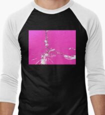 Shocking Pink Men's Baseball ¾ T-Shirt