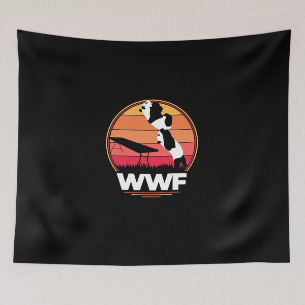 Item preview, Pandas de lucha WWF designed and sold by ChelseFlatley.