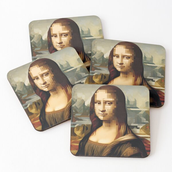 Item preview, Mona Lisa Pixel Art designed and sold by Ujourney.