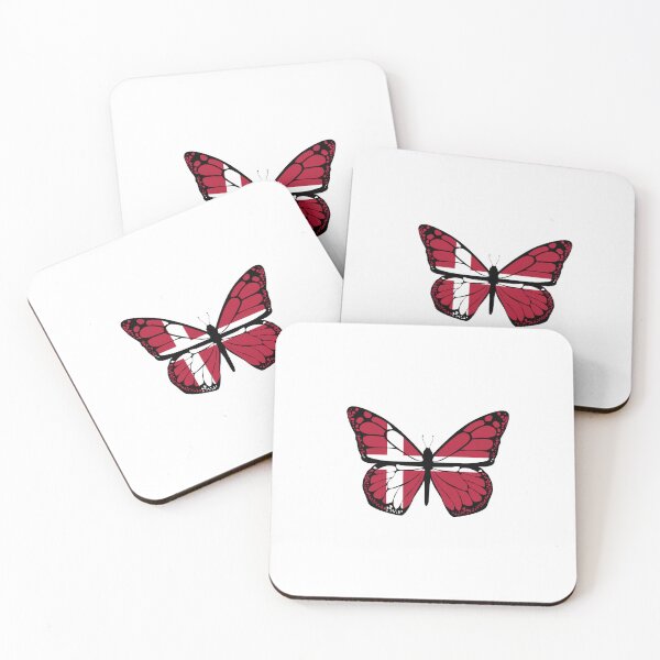 Item preview, Butterfly, Danish flag designed and sold by DerSenat.
