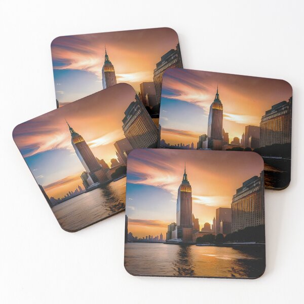 Item preview, Waterway City Skyline Sunset designed and sold by i20media.