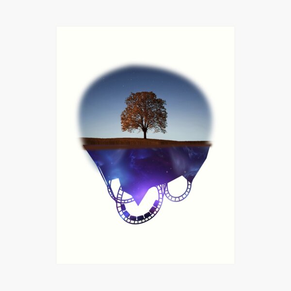 Floating Coaster Island Kunstdruck