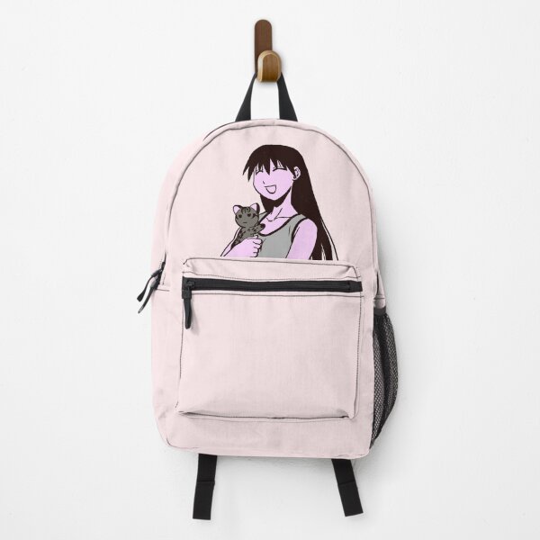Item preview, I draw pink pastel happy sakaki hugging the iriomote cat maya / azumanga daioh manga designed and sold by RansRoom.