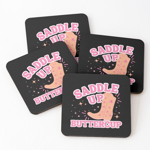 Item preview, Saddle Up Buttercup Retro Pink Cowgirl  designed and sold by EclecticPStore.