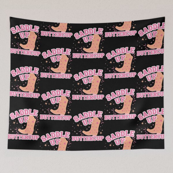 Item preview, Saddle Up Buttercup Retro Pink Cowgirl  designed and sold by EclecticPStore.