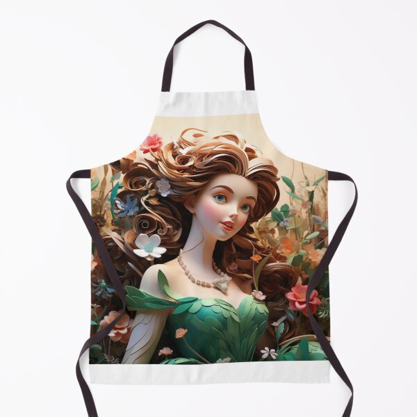 Item preview, an mage of a disney princess in a flower arrangemen paper cut out art designed and sold by aiphotosart.