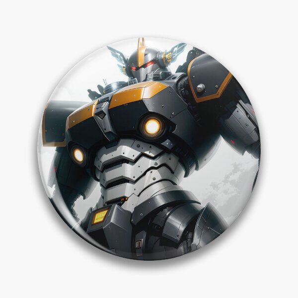 Aperçu de l'œuvre Mecha Noir, Or et Argent créée et vendue par Ody2000.