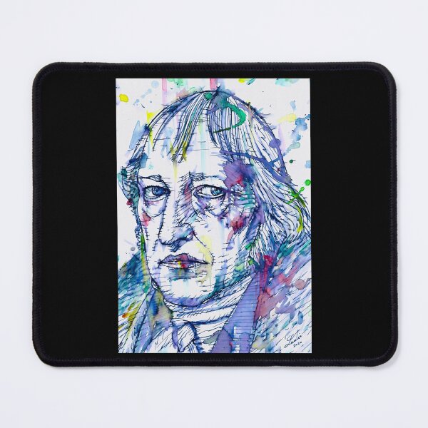 Item preview, HEGEL watercolor and ink portrait designed and sold by tarun-dane.
