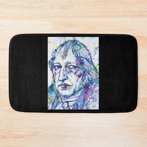 Item preview, HEGEL watercolor and ink portrait designed and sold by tarun-dane.