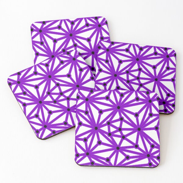 Item preview, Abstract geometric pattern - purple designed and sold by K.S ART.