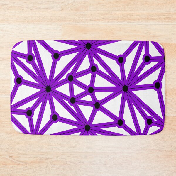 Item preview, Abstract geometric pattern - purple designed and sold by K.S ART.