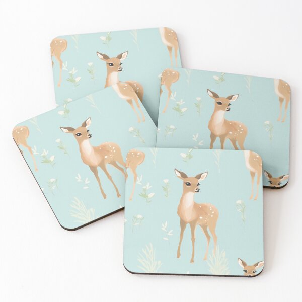 Item preview, Bambi, Deer, Forest, Animal, Pet, Wildlife, Seamless,Pattern, Cute, Sealife, Sand designed and sold by puppynpaw.