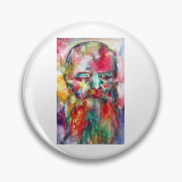 Item preview, FYODOR DOSTOEVSKY - watercolor portrait.8 designed and sold by brookeh-aynes.