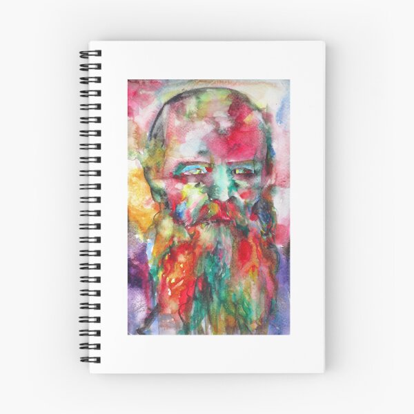 Item preview, FYODOR DOSTOEVSKY - watercolor portrait.8 designed and sold by brookeh-aynes.