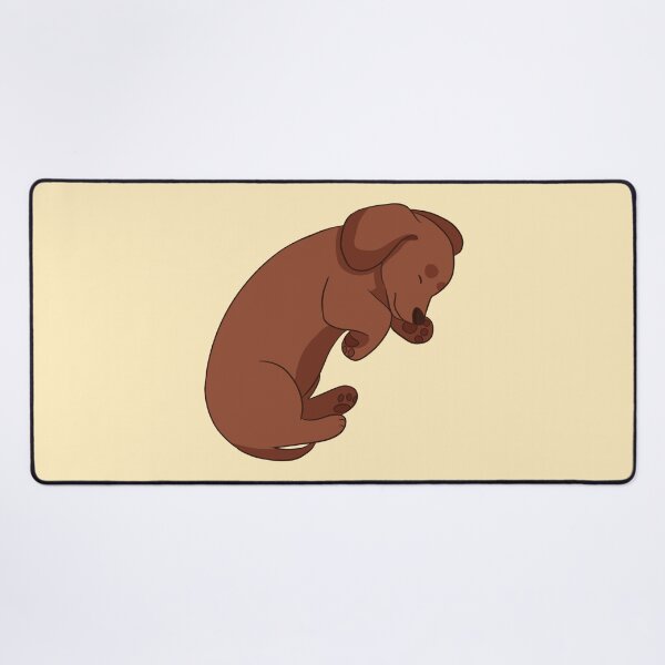 Item preview, Cute sleeping red dachshund dog designed and sold by Yaragold.