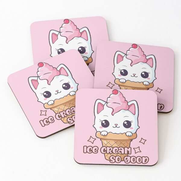 Item preview, Kitty Cat Ice Cream So Good designed and sold by Niktarka.