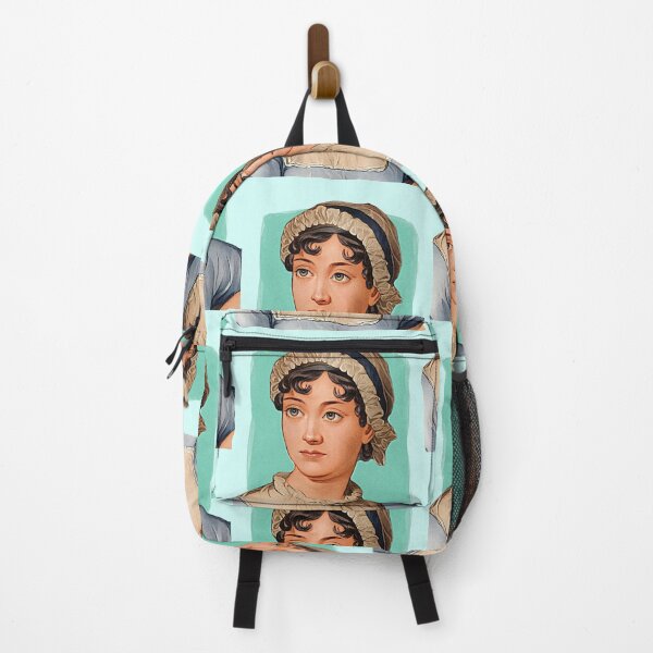 Item preview, English Writer Jane Austen - pistachio - illustration designed and sold by Litstoy.