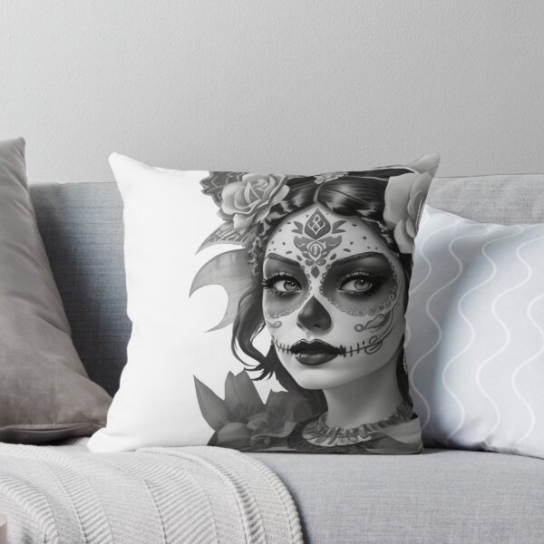 Item preview, Catrina mexicana con flores designed and sold by apicon.