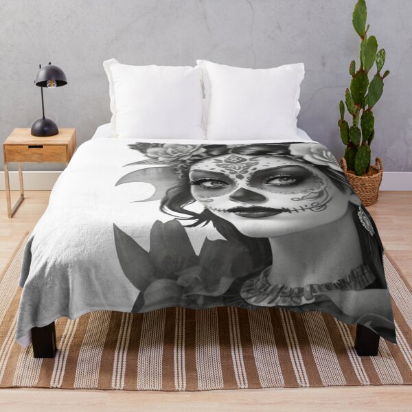 Item preview, Catrina mexicana con flores designed and sold by apicon.
