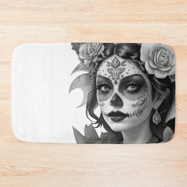 Item preview, Catrina mexicana con flores designed and sold by apicon.