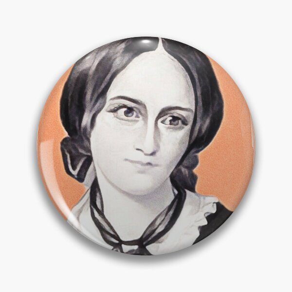 Artikelvorschau, Englische Romanautorin Emily Brontë – Orange – Illustration entworfen und verkauft von Litstoy.