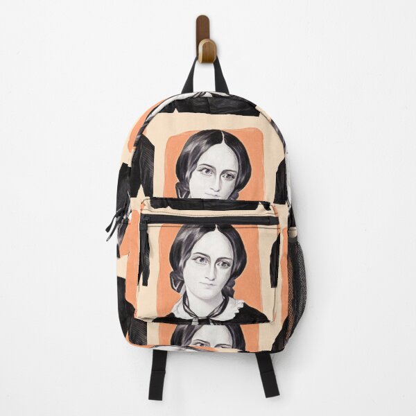 Item preview, English Novelist Emily Brontë - orange - illustration designed and sold by Litstoy.