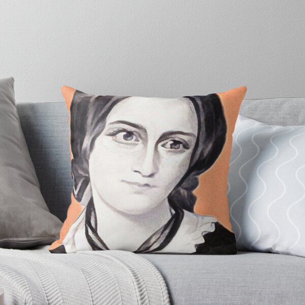 Item preview, English Novelist Emily Brontë - orange - illustration  designed and sold by Litstoy.