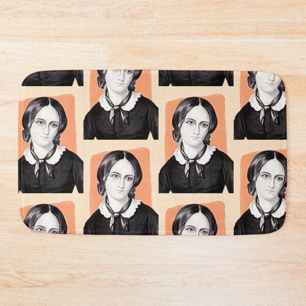 Item preview, English Novelist Emily Brontë - orange - illustration  designed and sold by Litstoy.