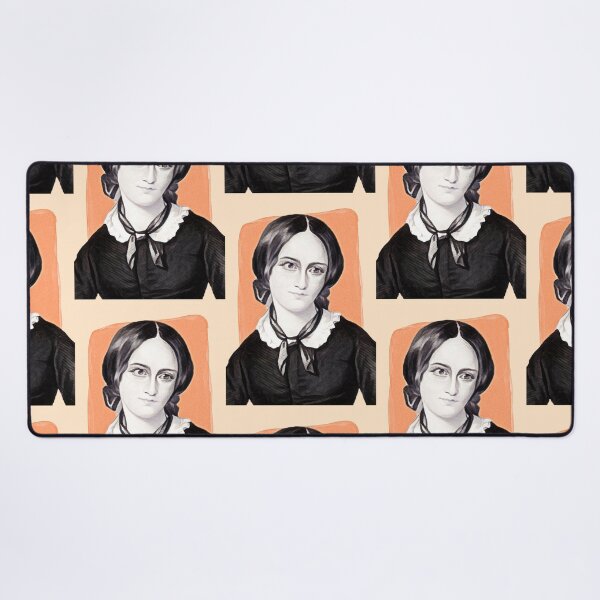 Item preview, English Novelist Emily Brontë - orange - illustration designed and sold by Litstoy.
