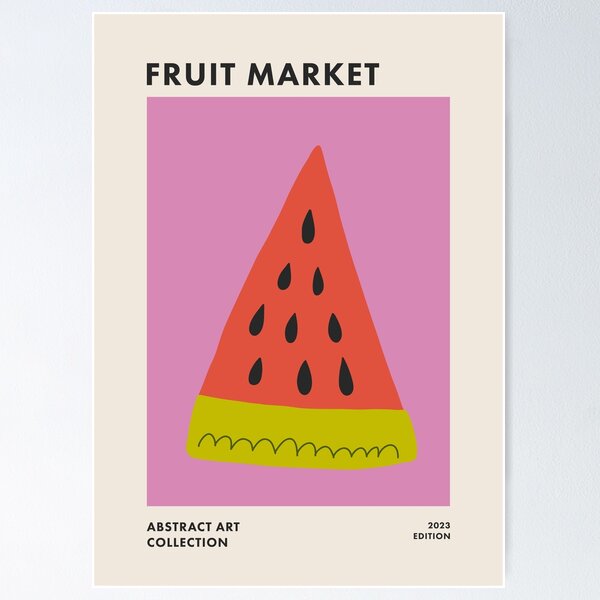 Item preview, Retro Kitchen Art Fruit Market 3 designed and sold by enricadenicola.