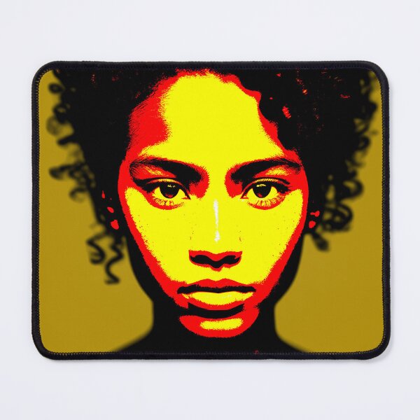 Item preview, Portrait of Lilian - Yellow & Red designed and sold by i20media.