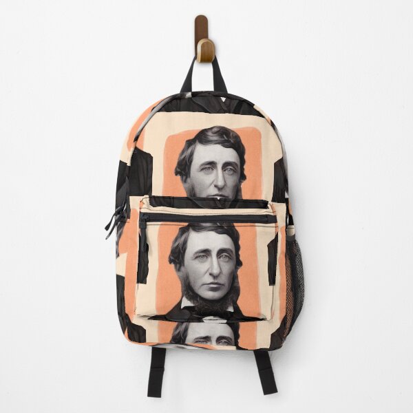 Item preview, American Naturalist Henry David Thoreau - orange - illustration  designed and sold by Litstoy.