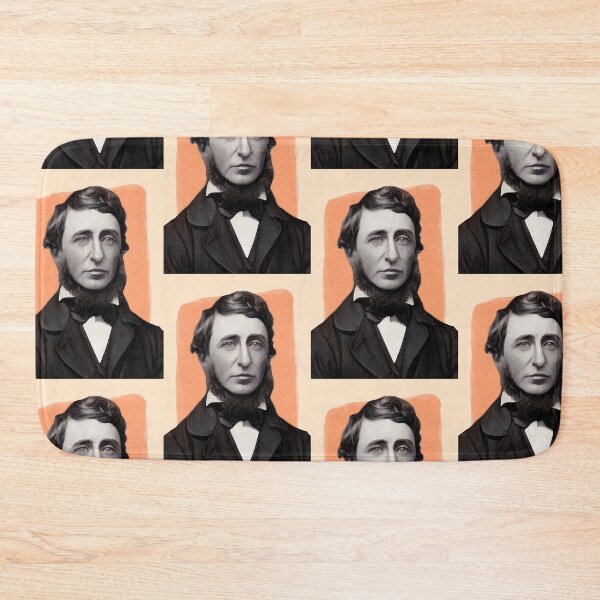 Item preview, American Naturalist Henry David Thoreau - orange - illustration  designed and sold by Litstoy.
