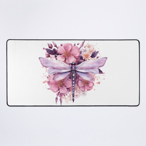 Item preview, Magical Mystical Colorful Watercolor Floral Boho Dragonfly designed and sold by artfulbitsbyk.