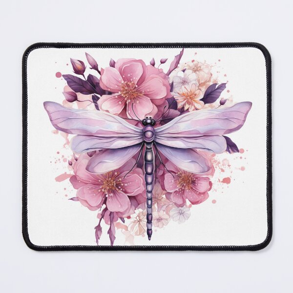Item preview, Magical Mystical Colorful Watercolor Floral Boho Dragonfly designed and sold by artfulbitsbyk.