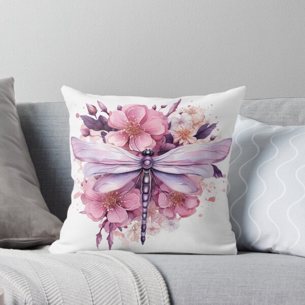 Item preview, Magical Mystical Colorful Watercolor Floral Boho Dragonfly designed and sold by artfulbitsbyk.