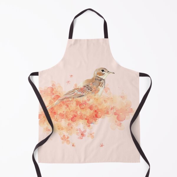 Item preview, Watercolor Lark and Pink Flower Cloud designed and sold by Coffee Lifestyle.